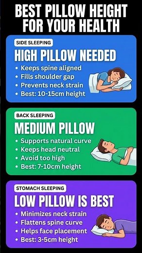 Best Pillow Height for Your Sleep Position (Most People Get This Wrong)