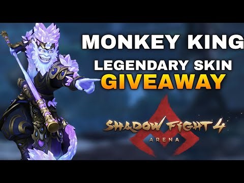 Monkey King legendary skin giveaway🔥|shadow fight 4 promo code| shadow fight 4 monkey king legendary
