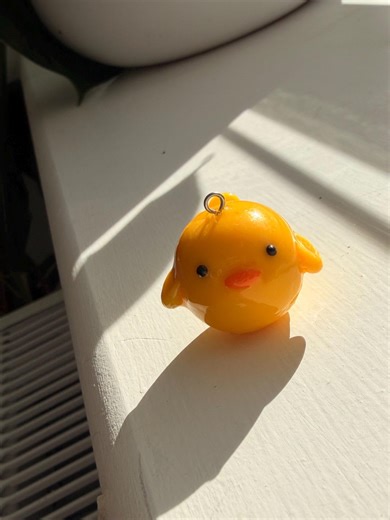 Easter Chick Cute Charm Key Ring - Handmade Polymer Clay - Etsy