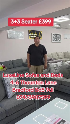 fabric Sofa 3 3 seater £399 only on offer #foryoupage❤️❤️ #sofa #Furniture #viral #sofabed @Eat & Explore with Shahzad @Naz cooking channel @NS Malik @Ch ADiL 🇬🇧 ENGLAND 🇵🇰 @Elegant Sofa World @DESI JATT UK @TikTok Creative Experts @khawaja Amjad @Ijaaz Chaudhry @#’𝑨𝒚𝒆𝒔𝒉𝒂,ᥫ᭡🧸💋