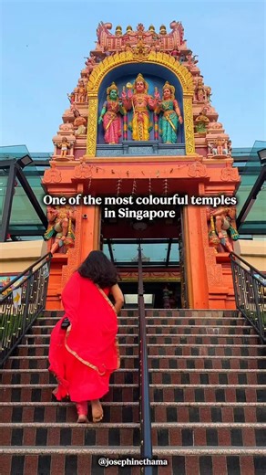 Josephine Thama| Travel & UGC Creator 🧿| Singapore on Instagram: "One of Singapore’s most colourful temples 🧿🌈 Beyond the usual must-do list, this temple is worth a quick stop if you have extra time. The colours are vibrant, and there are so many angles for beautiful photos, perfect for an Insta moment. 📍 :Murugan Hill Temple, Bukit Panjang If you’re in Singapore this week, you can witness Thaipusam, a Hindu festival dedicated to Lord Murugan, celebrated through acts of devotion and thanksgi