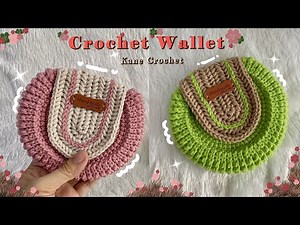 CROCHET WALLET 🍪 How to Crochet Tambourine Bag