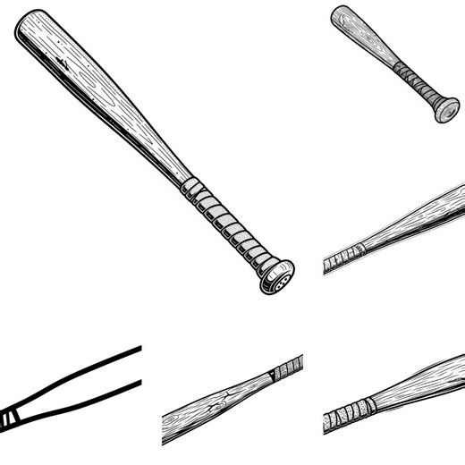 Baseball Bat SVG PNG Bundle – 9 Files | Baseball SVG | Sports Clipart | Cricut Cut Files - Etsy