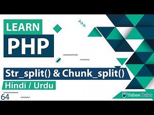 PHP String Str_split & Chunk_split Function Tutorial in Hindi / Urdu