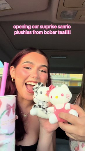 Unboxing Surprise Sanrio Plushies at Bober Tea in Garden Grove