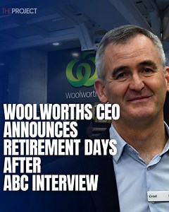 Woolworths has announced its CEO Brad Banducci will be retiring after eight years at the helm, as the company prepares for a public inquiry into suspected price gouging. Advertising expert Karen Ferry joins us. | The Project