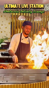 🔥 The Ultimate Live Station – fresh, hot & irresistible! Special Offer Available for Full Hall call ☎️ 01330996616 01330996615 #buffet #AmbrosiaInfinityLounge #livestation #FireGrill #bbq #livefood #wedding #Dhanmondi | Ambrosia Infinity Lounge