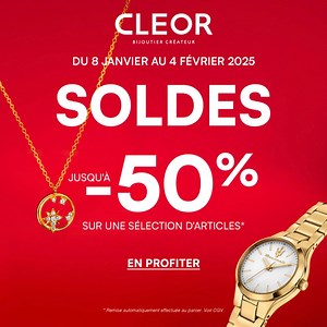Ventes Privées CLEOR ✨ Accédez à -50% sur des bijoux et montres en exclusivité 👉 Connectez-vous ou créez votre compte pour en profiter ! | CLEOR