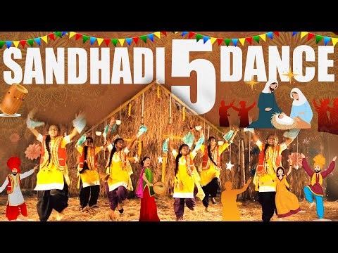 Latest Telugu Christmas song 2025|| Sandhadi 5 Dance (Joyful Noise) Bhangra Folk Dance || UHD 4k