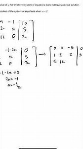 IB Math AA HL Matrices / Systems of equations - 7 marks!