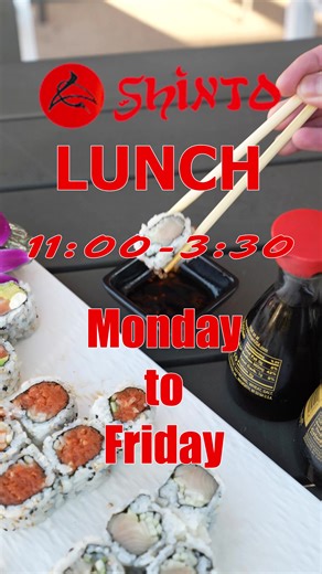 Sushi Lovers Rejoice: Shinto Opens for Lunch!