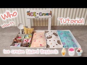 DIY Ice Cream 🍦Stand from cardboard | Paper Squishy Ice Cream Shop 🍨
