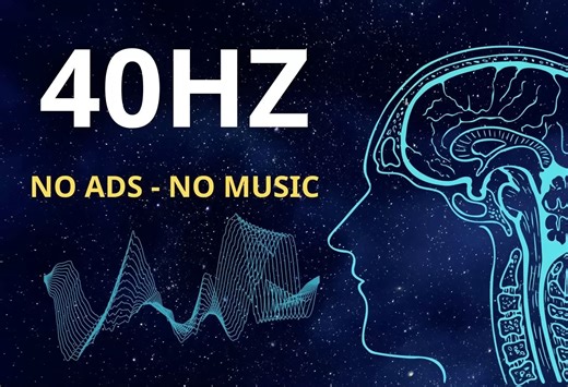 40HZ 纯音双耳节拍🎧立刻提升专注、学习力、生产力！gamma脑波频率 建议佩戴耳机🎧聆听效果最好｜大脑的操作系统