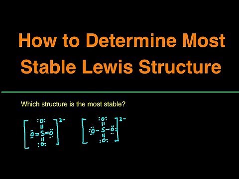 How to Determine the Most Stable Lewis Structure Practice Problems, Examples, Questions, Summary