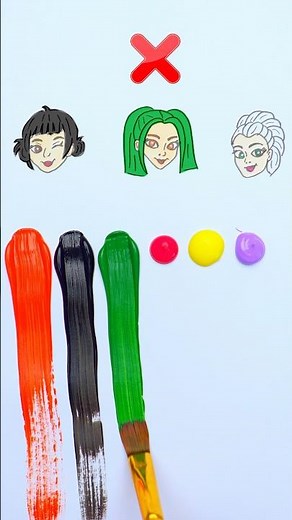 Zoye, Rumi, Mira 😻 Demon Hunters Color Smash Hair Change 😱 #shorts
