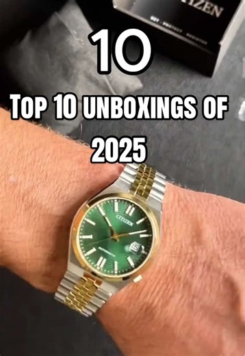 👀 your TOP 10 favorite unboxings from 2025! #watchtok #asmr #unboxing #top10
