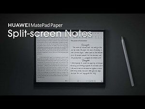 HUAWEI MatePad Paper - Split-screen Notes
