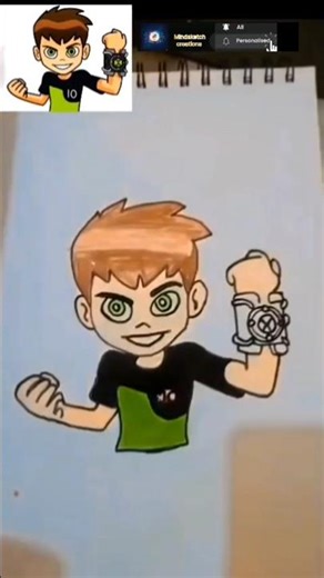 Ben 10 Drawing Easy #shorts