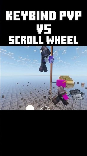 Keybind vs scroll wheel #minecraft #minecraftgameplay