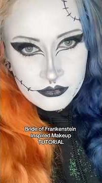 Bride of Frankenstein Makeup Tutorial | Gothic Stitched Makeup Tutorial