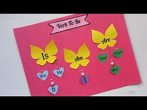 English TLM/Verb To Be English Project Easy/ English Project /English Chart/TLM for primary school