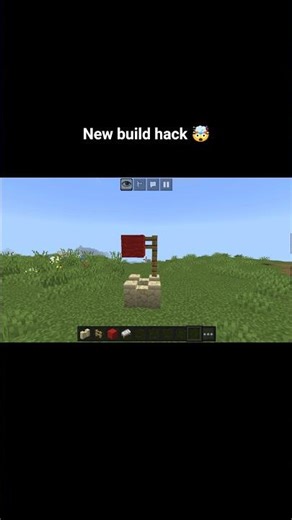 How to build a SIMPLE Flagpole in Minecraft! 🚩✨ #Minecraft #Shorts