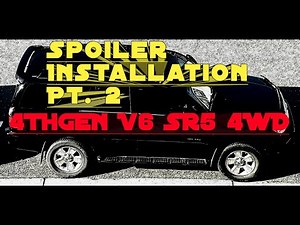 Spoiler installation 4th Gen 4Runner SR5 4WD 2009 Explanation Part 2