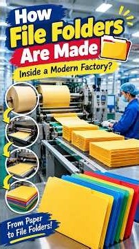 How File Folders Are Made 📁 | Inside a Modern Factory