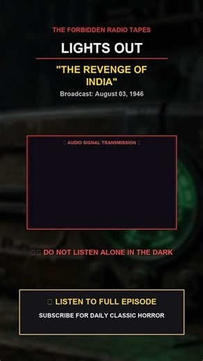 The Revenge Of India 😱 (Lights Out Horror) #Shorts #OldTimeRadio