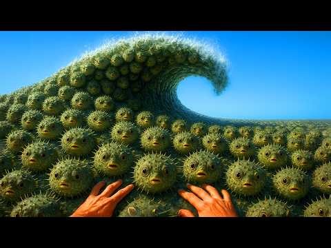 PUFFER FISH vs PIRANHA! Which Ocean Would You Swim In? 🏊🏻ASMR