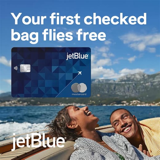 Get packing. Your first checked bag flies free with the JetBlue Plus Card. Terms apply. | JetBlue