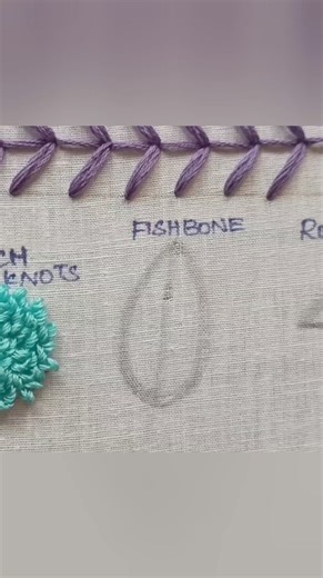 10K views · 166 reactions | Fishbone Stitch using Punchneedle #punchneedle #embroidery #fishbone | DB's Embroidery | Facebook