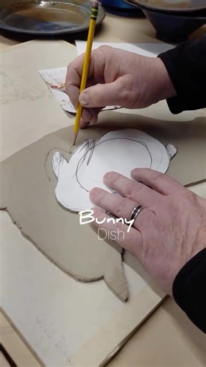 9.5K views · 112 reactions | Hop into spring  and create an adorable bunny dish! We used the 5x7” oval Form to make this little guy  Visit our website (link in bio) to shop our wood drape molds! | GR Pottery Forms | Facebook