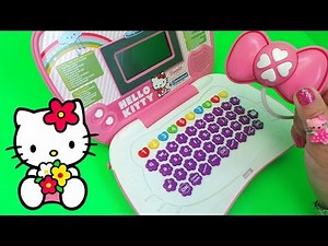 HELLO KITTY LAPTOP By Clementoni Sanrio Computer Kid Toy #hellokitty