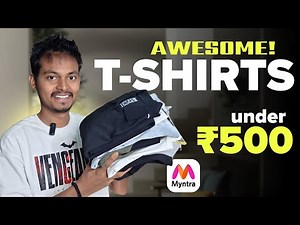 Best T-SHIRTS for Men Under ₹500 | Myntra Men Tees & Polos #bestsellers