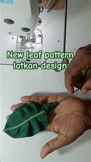 Leaf pattern latkan design tutorial #diy #viral #sewing #shorts #shortvideo