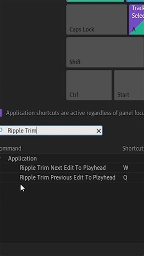 Edit 2X Faster! The Ripple Trim Shortcut You Need. #shorts