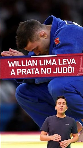 Willian Lima fica com a prata no judô e ganha 1ª medalha do Brasil nas Olimpíadas