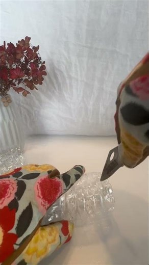 Prepping containers before up-potting peas