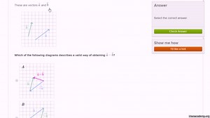 Subtracting vectors end-to-end
