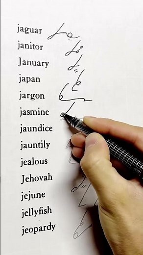LEARN GREGG SHORTHAND BEFORE ITS TOO LATE These drills demonstrate how to write the “J” sound in