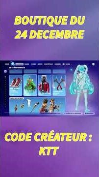 Boutique du 24 décembre ! Retour vers le future et nouveaux items de Noël !#fortnite #fortniteshorts