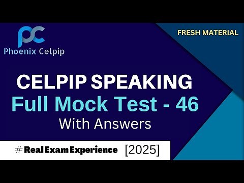 CELPIP Speaking Full Mock Test 2025 | Real Test Simulation & Answers