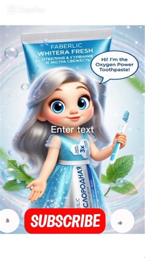 Oxygen Whitening Extra Clean Toothpaste Girl | Bright Teeth & Fresh Breath