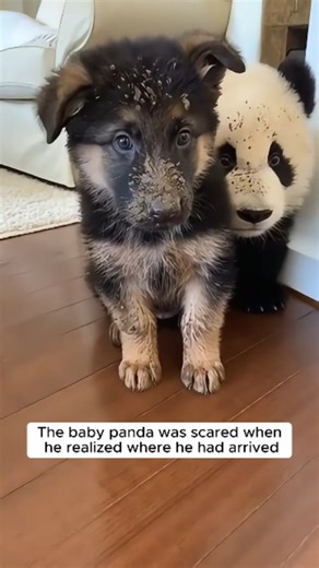 @yamatosenseii on Instagram: "The Guardian and the Ball of Fluff In the frost-covered valleys of Alaska, Yamato, a courageous German Shepherd with a coat as dark as the winter night, was known for his keen instincts. He lived in a cozy cabin on the edge of a snowy forest. One morning, while patrolling the perimeter, Yamato heard a strange, high-pitched squeak coming from a thicket of frozen bamboo—a rare gift from a traveling botanist that grew near their home. Expecting a stray fox, Yamato push