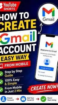 How to Create a Gmail Account on Mobile (2026) | Step-by-Step for Beginners