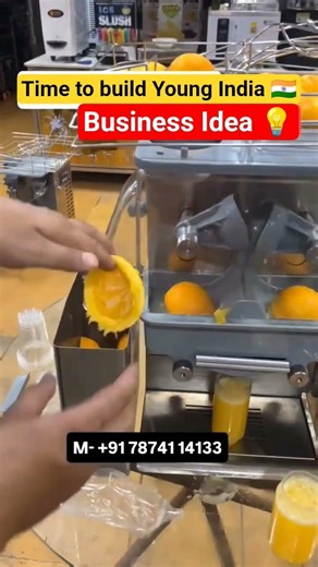 No Preservatives! Fresh Orange Juice Machine Business in India 🇮🇳