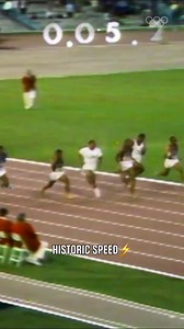 Can we teleport to this historic moment? 🚀 57 years ago today, Jim Hines became the first man to break the 10-second barrier in an Olympic 100m race. It took him only 9.95 seconds to clinch that gold medal and make history!🥇 #Olympics #Mexico1968 | Olympics