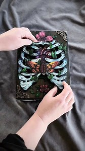 👻🎃☠️🕸 some of my favorite spooky Hidden Key boxes and journals. Pretty much mostly bones and skulls, apparently 😂 #hiddenkeybox | Lunar Art House