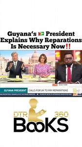 Guyana’s President Irfaan Ali discusses reparations and think we should get it now‼️ www.DTR360Books.com or click link 🔗 in bio for books 📚 #Reparations #knowyourcaribbean #guyana #irfaanali #DTR360Books | DTR 360 Books